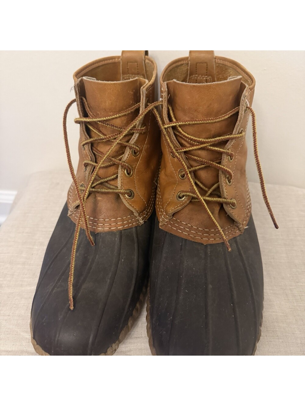 Vintage L.L. Bean Boot 90s Maine Hunting Rubber Leather Made in USA Boots 10 Men - Picture 13 of 13